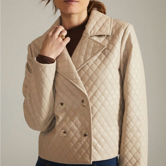 Anthropologie Greylin Vegan Leather Jacket Size Large - Picture 3 of 4